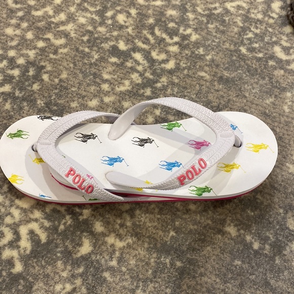 POLO KIDS FLIP FLOPS SIZE 11 LITTLE GIRLS - Picture 6 of 9
